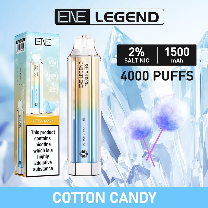 Elux ENE Crystal Legend  4000 Disposable Vape Puff Pod - Box of 10