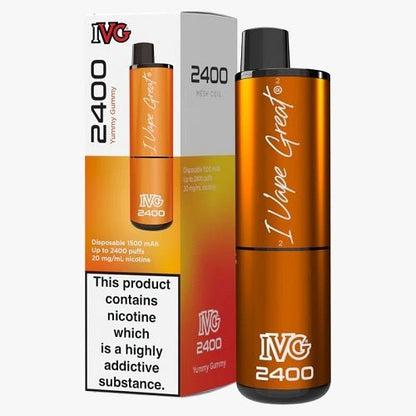 IVG 2400 Disposable Vape Pod Device - Box of 5