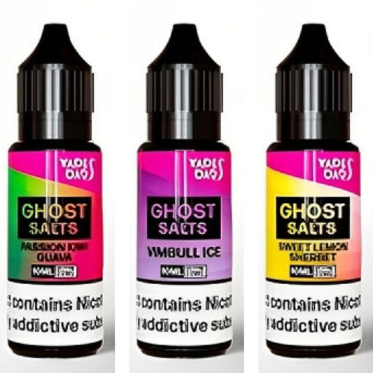 Pack of 10 Vapes Bar Ghost Salts 10ml Nic Salt E-liquid