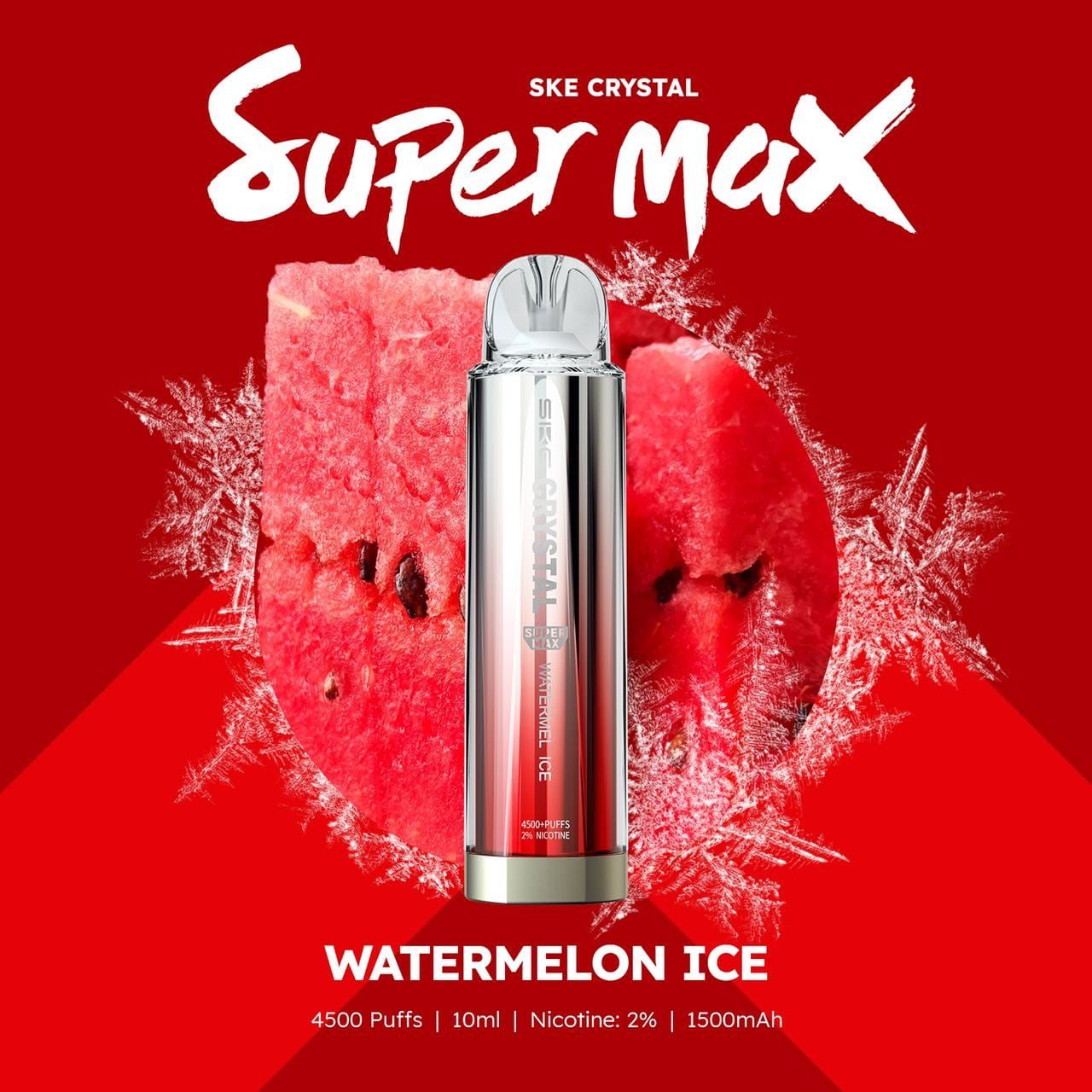 Ske Crystal Original Super Max 4500 Disposable Vape Puff Pod - Box of 10
