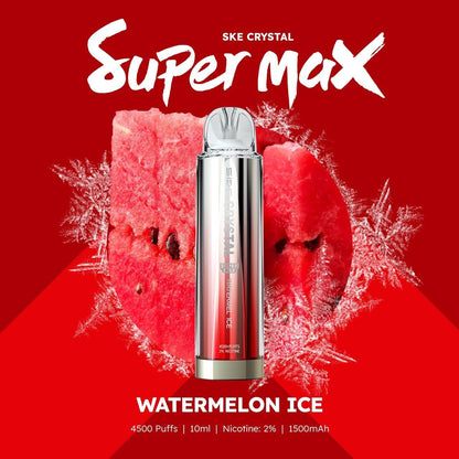 Ske Crystal Original Super Max 4500 Disposable Vape Puff Pod - Box of 10