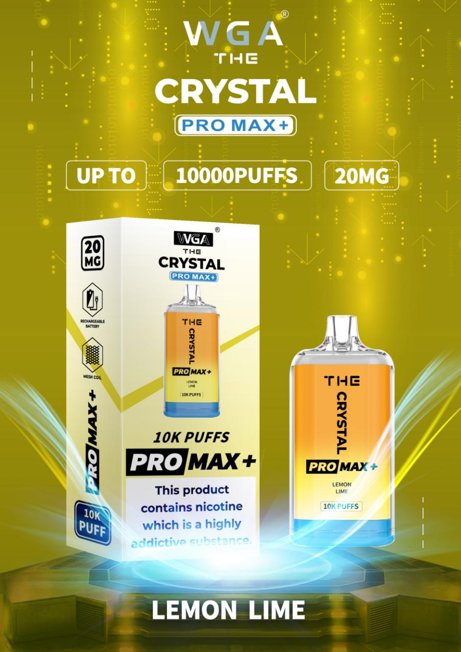 The Crystal Pro Max + 10000 Puffs Disposable Vape-Box of 10