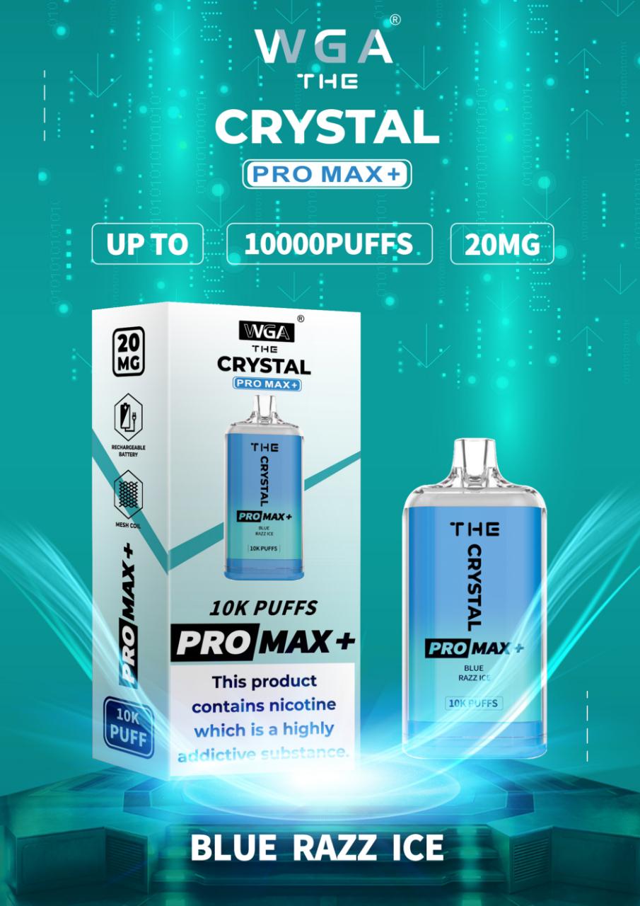 The Crystal Pro Max + 10000 Puffs Disposable Vape-Box of 10