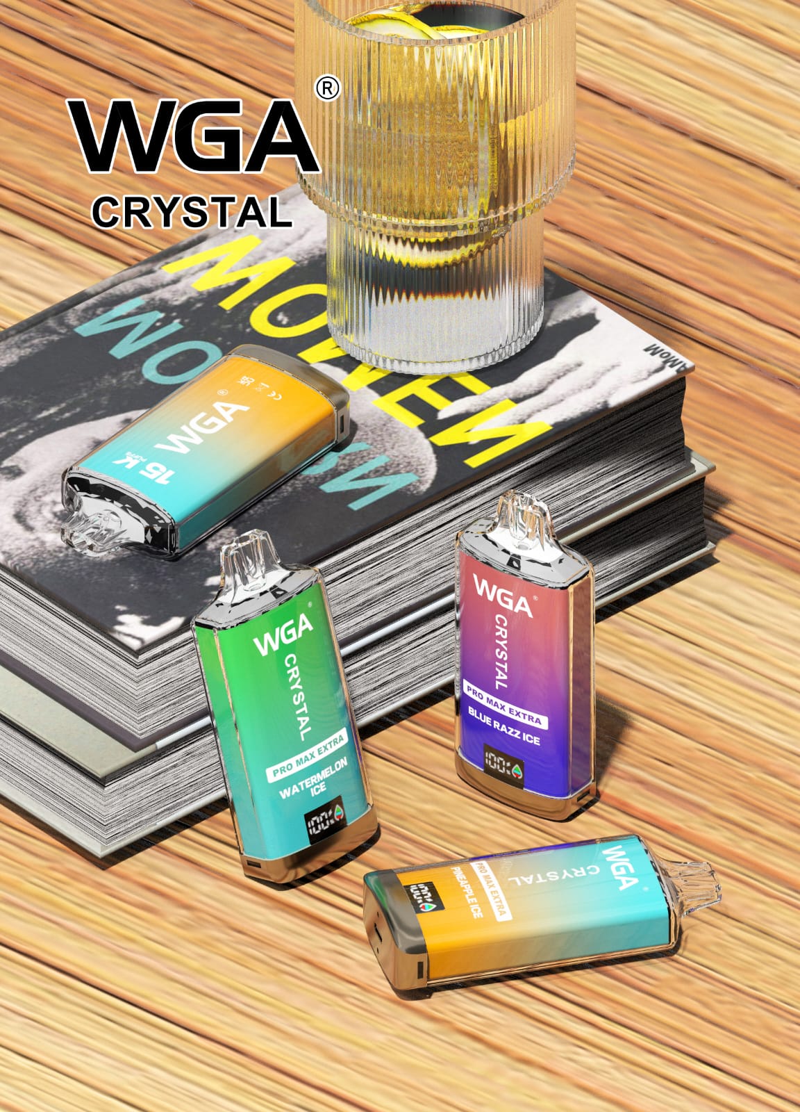 WGA Crystal Pro Max 15000 Puffs Disposable Vape-Box of 10